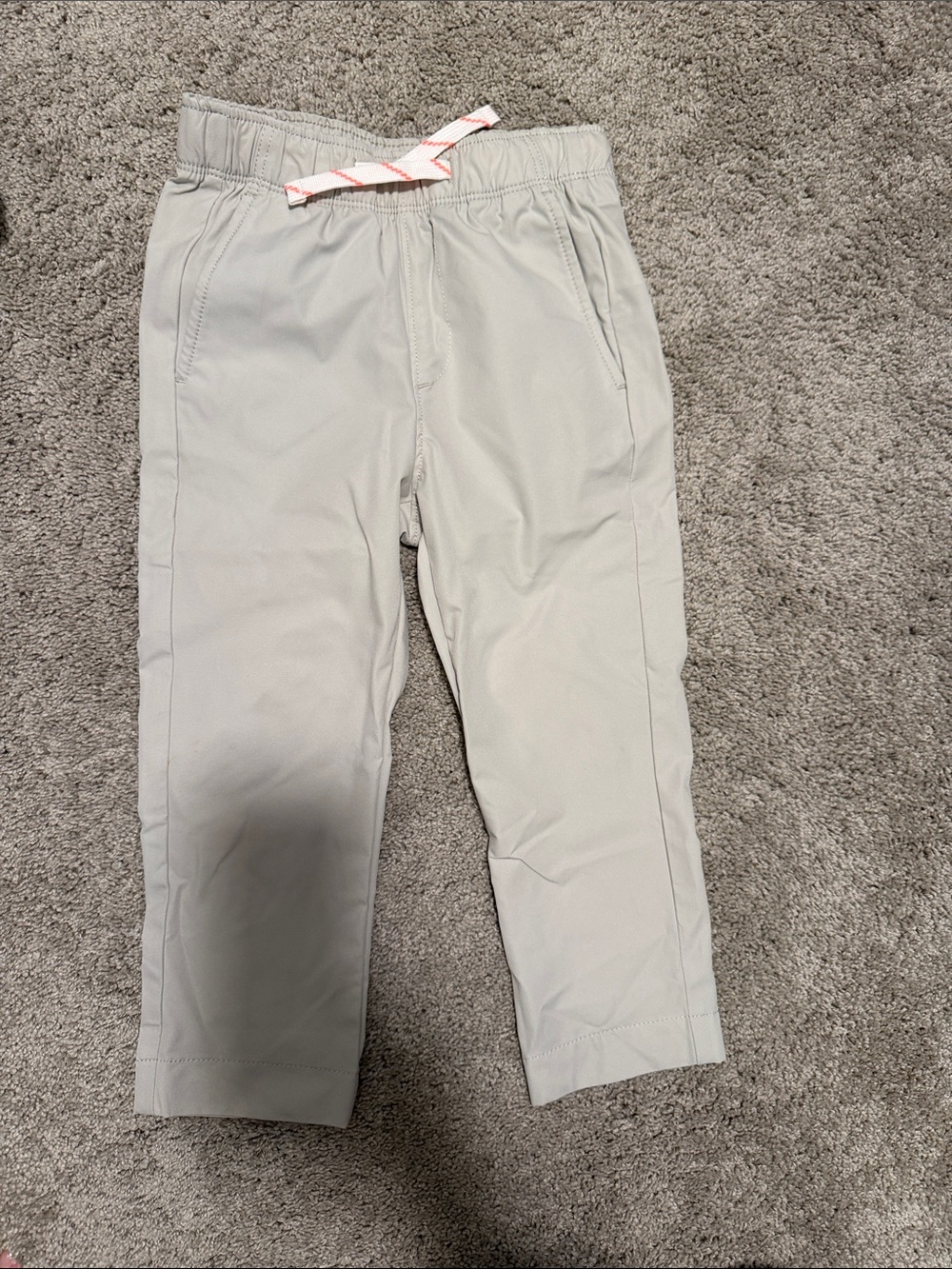 Crew cuts Kids Lightweight Drawstring Tech Pants - Light khaki/gray